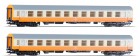 501287 Tillig Set of 2 Passenger cars 2nd class Stadteexpress